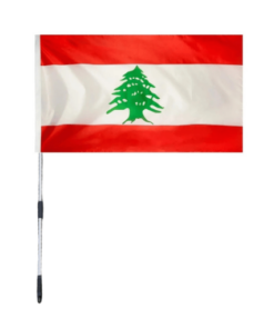 Lebanon Flag with Telescopic Pole