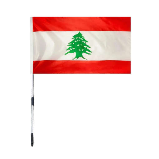 Lebanon Flag with Telescopic Pole
